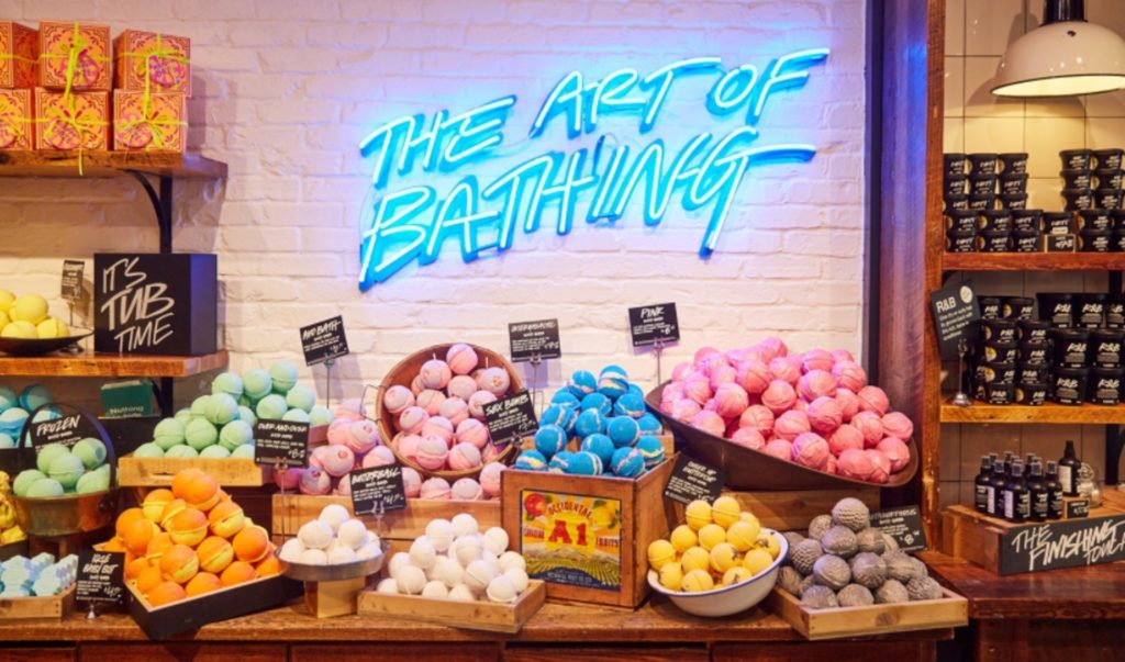 campagne marketing sensoriel lush