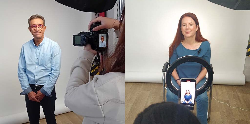 Campagne d'affichage et shooting photos de clients d'Audition Cornuau